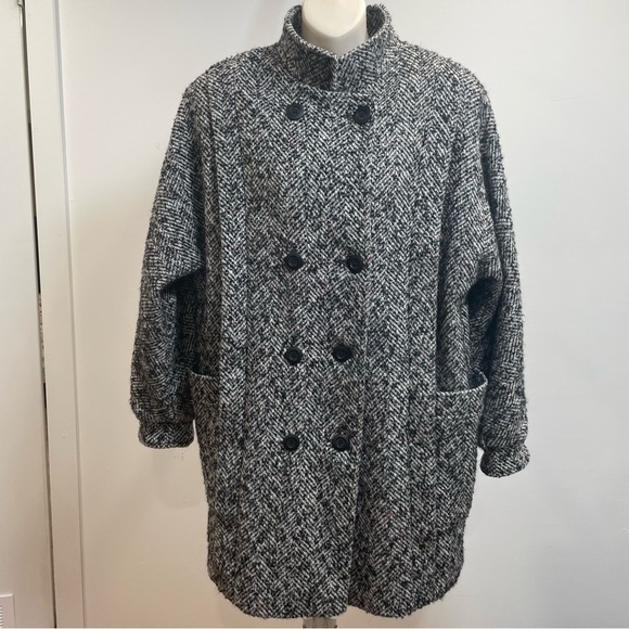 Jackets & Blazers - Vintage Carpetbaggers Double Breasted Coat Size 12 Luxury Wool-Cashmere Blend